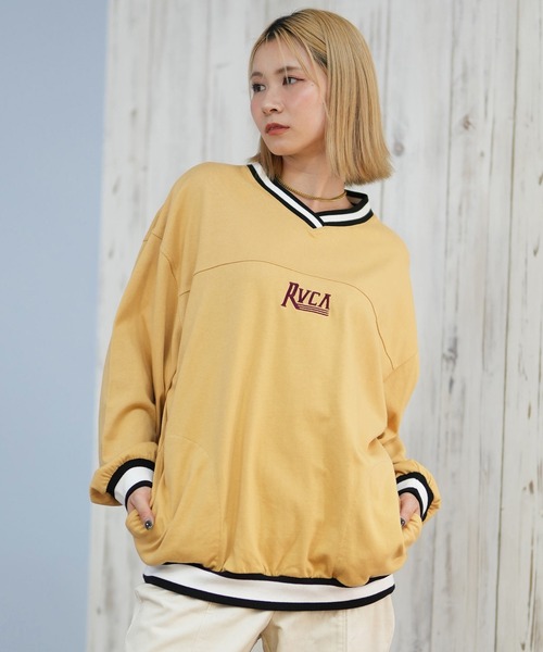 RVCA(ルーカ)の「RVCA/ルーカ スウェット Vネックトレーナー BF044-005(スウェット・レディース・ホワイト/タン/ブラック・M)」の17枚目の写真