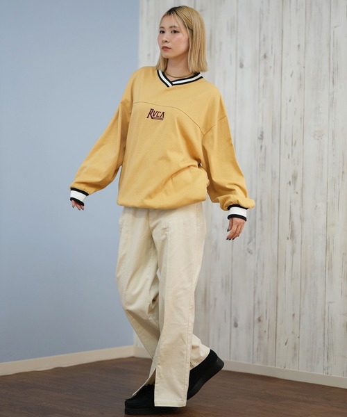 RVCA(ルーカ)の「RVCA/ルーカ スウェット Vネックトレーナー BF044-005(スウェット・レディース・ホワイト/タン/ブラック・M)」の20枚目の写真
