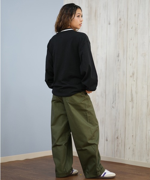 RVCA(ルーカ)の「RVCA/ルーカ スウェット Vネックトレーナー BF044-005(スウェット・レディース・ホワイト/タン/ブラック・M)」の15枚目の写真