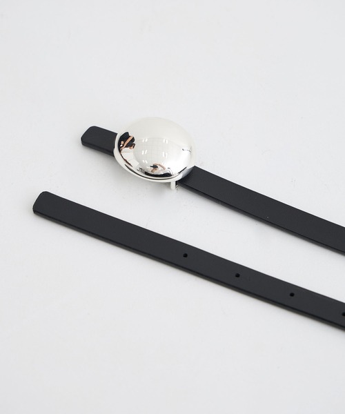 A VACATION（アヴァケーション）の「【A VACATION/アヴァケーション】BALL13/ボールバックルベルト（ベルト・レディース・シルバー・FREE）」の2枚目の写真