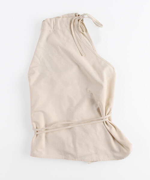 FREAK'S STORE（フリークスストア）の「BASERANGE/ベースレンジ VIEW TOP/ヴュートップ/ワイドシルク ワンショルダー タンクトップ（タンクトップ・レディース・ナチュラル・SMALL）」の2枚目の写真