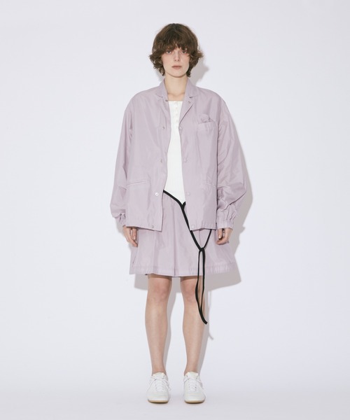 beautiful people（ビューティフルピープル）の「cotton nylon taffeta  three tuck shorts（その他パンツ・レディース・ライトパープル/コーラルピンク/ブラック・40/38/36）」の4枚目の写真