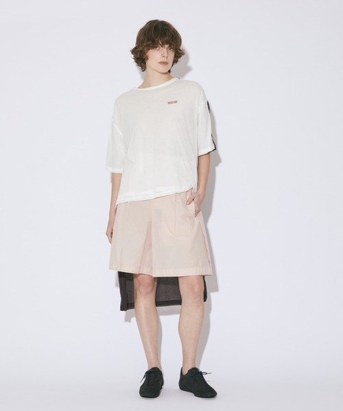 beautiful people（ビューティフルピープル）の「cotton nylon taffeta  three tuck shorts（その他パンツ・レディース・ライトパープル/コーラルピンク/ブラック・40/38/36）」の8枚目の写真