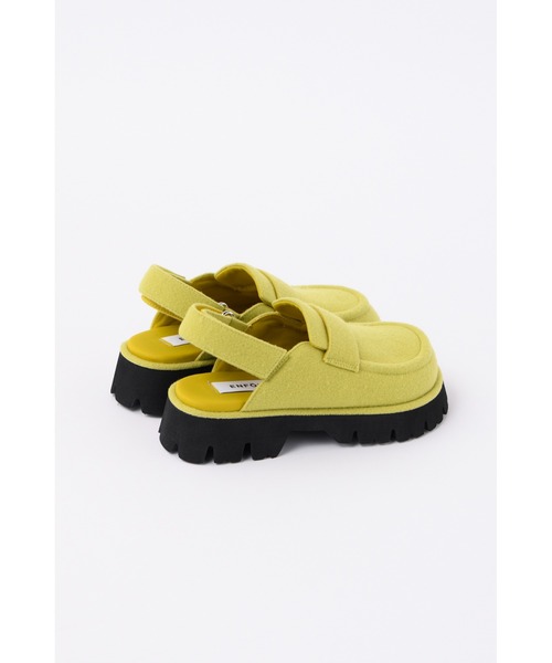 ENFOLD(エンフォルド)の「Winter クロッグサンダル(サンダル・レディース・チャコールグレー/ライトグリーン・36/38/37)」の4枚目の写真