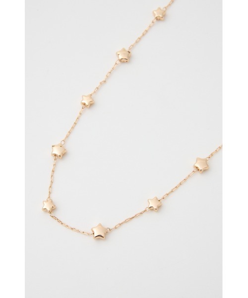 RODEO CROWNS WIDE BOWL(ロデオクラウンズワイドボウル)の「スターチェーンネックレス(ネックレス・レディース・ゴールド/シルバー・FREE)」の4枚目の写真
