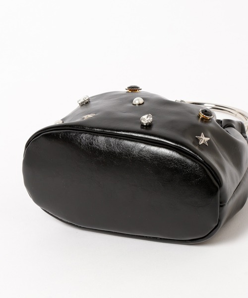 LOWRYS FARM（ローリーズファーム）の「ビジューミニＢＡＧ　601534（ハンドバッグ・レディース・ブラック/オフホワイト・FREE）」の9枚目の写真