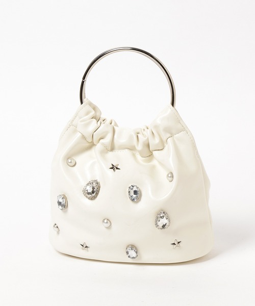 LOWRYS FARM（ローリーズファーム）の「ビジューミニＢＡＧ　601534（ハンドバッグ・レディース・ブラック/オフホワイト・FREE）」の17枚目の写真