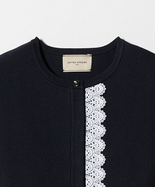 週末値下げ★ユナイテッドアローズ　ペプラムニットベスト　ジレ UNITED ARROWS ベスト ジレ ケーブル ペプラム ノースリーブ