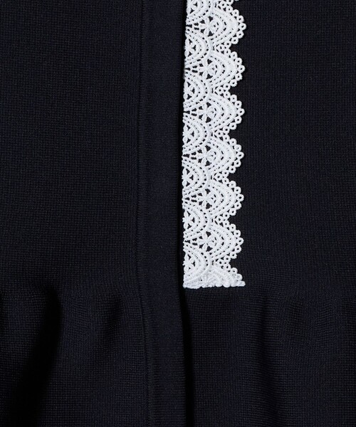 UNITED ARROWS（ユナイテッドアローズ）の「レース ペプラム ニット
