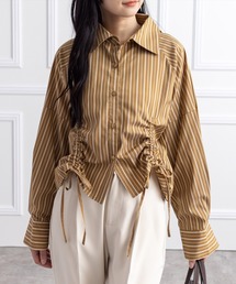 CLEAR BASIC | ダブルドロスト長袖シャツ[オフィスカジュアル 着回し抜群 大人]≪AW新作≫(シャツ/ブラウス)