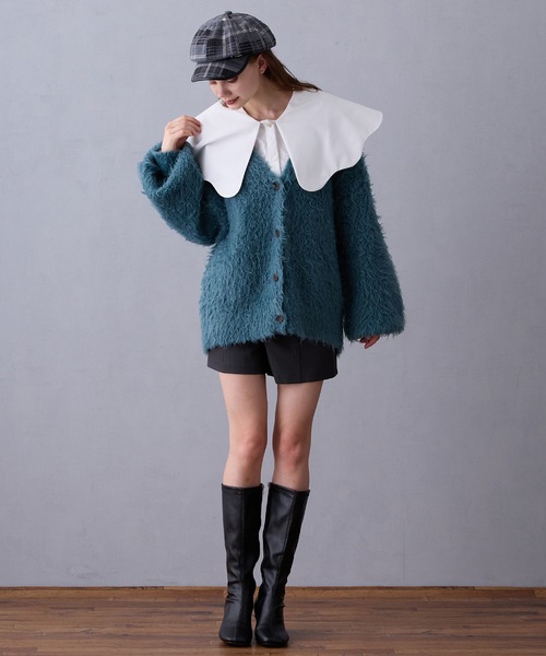 NICOLE CLUB(ニコル クラブ)の「ビッグカラーブラウス(シャツ/ブラウス・レディース・オフホワイト/サックスブルー/グリーン・MEDIUM)」の19枚目の写真