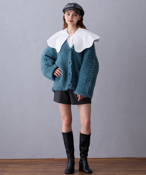 NICOLE CLUB(ニコル クラブ)の「ビッグカラーブラウス(シャツ/ブラウス・レディース・オフホワイト/サックスブルー/グリーン・MEDIUM)」の20枚目の写真