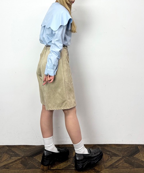 NICOLE CLUB(ニコル クラブ)の「ビッグカラーブラウス(シャツ/ブラウス・レディース・オフホワイト/サックスブルー/グリーン・MEDIUM)」の14枚目の写真