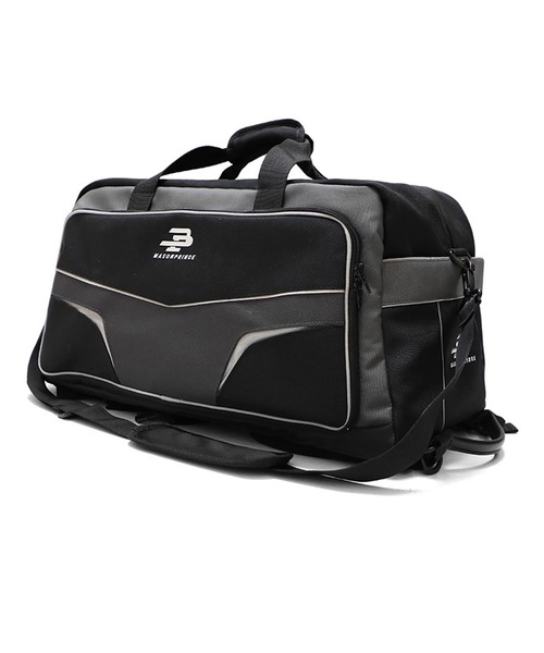 MASONPRINCE（メイソンプリンス）の「3way 大容量 トラベル ボストンバッグ BB2182【MASONPRINCE】【2025AW】（ボストンバッグ・メンズ・ブラック・FREE）」の4枚目の写真