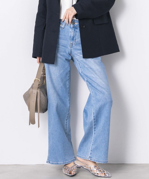 Gready Brilliant(グレディブリリアン)の「LISAセミワイド(デニムパンツ・レディース・ライトインディゴブルー・27/28/29)」の1枚目の写真