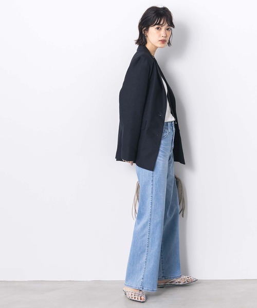 Gready Brilliant(グレディブリリアン)の「LISAセミワイド(デニムパンツ・レディース・ライトインディゴブルー・27/28/29)」の3枚目の写真