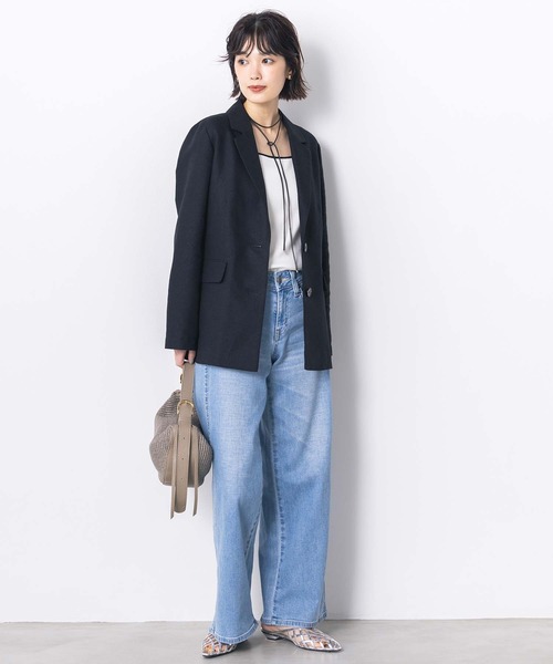 Gready Brilliant(グレディブリリアン)の「LISAセミワイド(デニムパンツ・レディース・ライトインディゴブルー・27/28/29)」の5枚目の写真