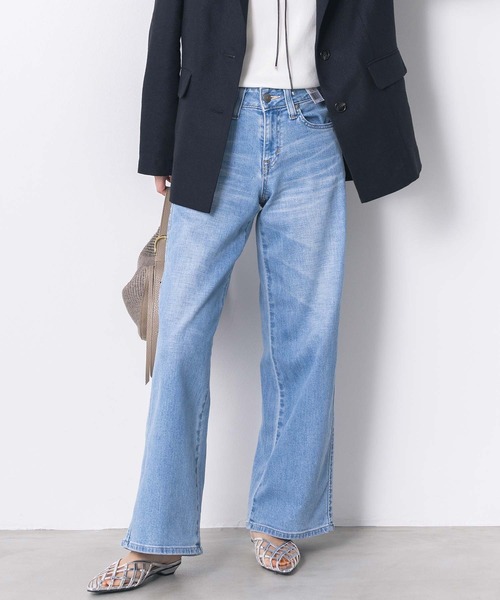 Gready Brilliant(グレディブリリアン)の「LISAセミワイド(デニムパンツ・レディース・ライトインディゴブルー・27/28/29)」の6枚目の写真