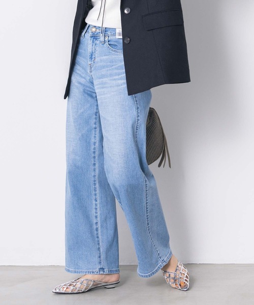 Gready Brilliant(グレディブリリアン)の「LISAセミワイド(デニムパンツ・レディース・ライトインディゴブルー・27/28/29)」の7枚目の写真