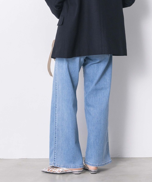 Gready Brilliant(グレディブリリアン)の「LISAセミワイド(デニムパンツ・レディース・ライトインディゴブルー・27/28/29)」の8枚目の写真