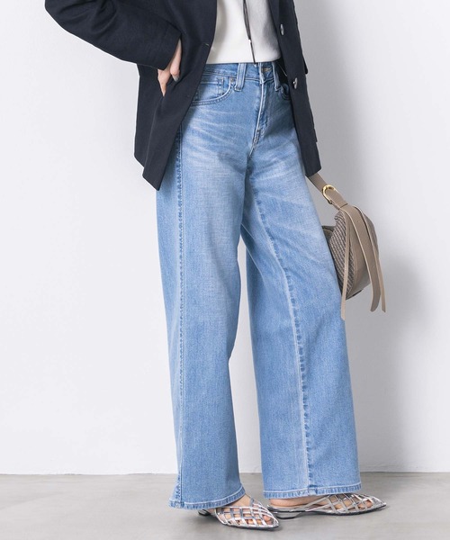 Gready Brilliant(グレディブリリアン)の「LISAセミワイド(デニムパンツ・レディース・ライトインディゴブルー・27/28/29)」の9枚目の写真