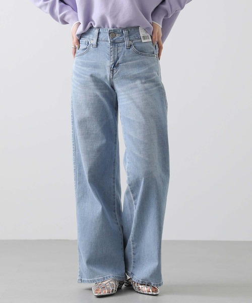 Gready Brilliant(グレディブリリアン)の「LISAセミワイド(デニムパンツ・レディース・ライトインディゴブルー・27/28/29)」の10枚目の写真