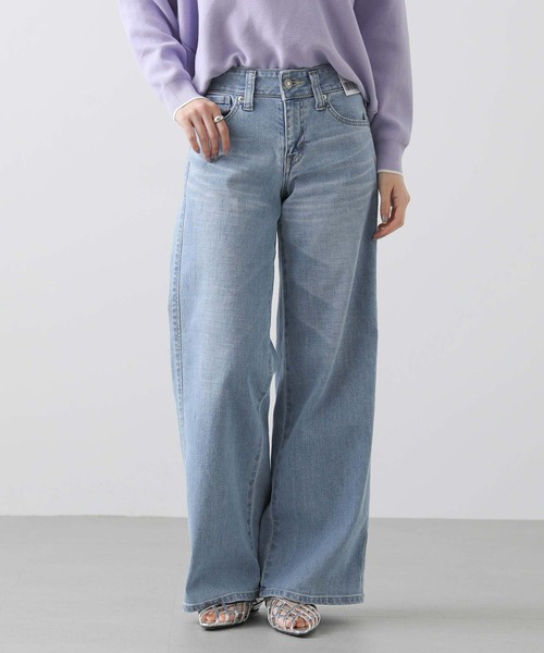 Gready Brilliant(グレディブリリアン)の「LISAセミワイド(デニムパンツ・レディース・ライトインディゴブルー・27/28/29)」の18枚目の写真