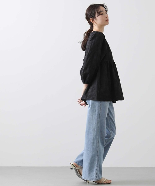 Gready Brilliant(グレディブリリアン)の「LISAセミワイド(デニムパンツ・レディース・ライトインディゴブルー・27/28/29)」の20枚目の写真