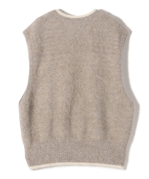 ohga フォックス　ニットベスト　ベージュ ohga フォックス ニットベスト ベージュ KNIT VEST | OHGA
