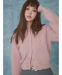 CALNAMUR | ニットエンブロイダリーカーディガン(ニット/セーター)