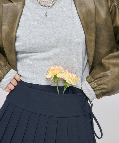 Nora Lily elle(ノラリリーエル)の「【Nora Lily】「elle」Middle Length Pleated Skirt(スカート・レディース・ネイビー/グレー/ブラック・FREE)」の22枚目の写真