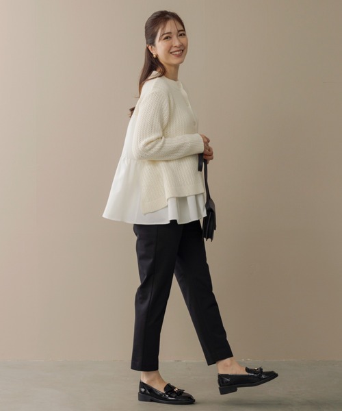 ご自宅でお洗濯可能【SONO】ムショワールニットカーディガン