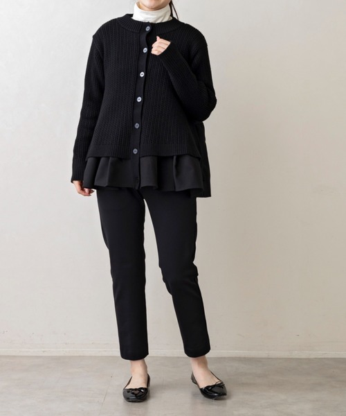 ご自宅でお洗濯可能【SONO】ムショワールニットカーディガン