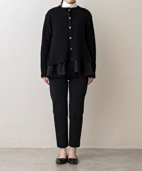 ご自宅でお洗濯可能【SONO】ムショワールニットカーディガン