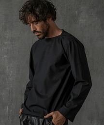 C DIEM | C DIEM(カルペディエム)ウール混 ラウンドカット ロングTシャツ 長袖Tシャツ(速乾性/保温性)(Tシャツ/カットソー)