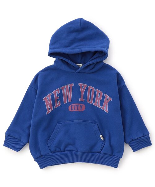 F.O.KIDS（エフオーキッズ）の「【リンク/ジュニア対応】カレッジロゴパーカー（パーカー・キッズ・ブラック/アイボリー/ブルー/オレンジ・80/90/100/110/120/130/140/150/160）」の3枚目の写真