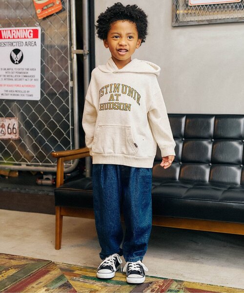 F.O.KIDS（エフオーキッズ）の「【リンク/ジュニア対応】カレッジロゴパーカー（パーカー・キッズ・ブラック/アイボリー/ブルー/オレンジ・80/90/100/110/120/130/140/150/160）」の10枚目の写真