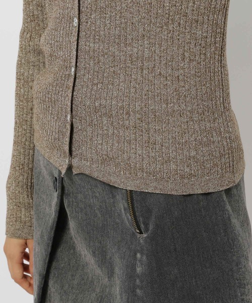 niko and...（ニコアンド）の「ソフトリブメランジポロカーディガン（カーディガン/ボレロ・レディース・マスタード/レッド/ブラウン・FREE）」の18枚目の写真