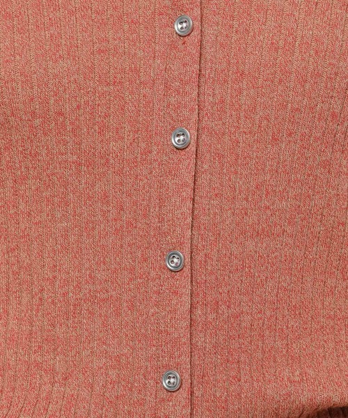 niko and...（ニコアンド）の「ソフトリブメランジポロカーディガン（カーディガン/ボレロ・レディース・マスタード/レッド/ブラウン・FREE）」の20枚目の写真