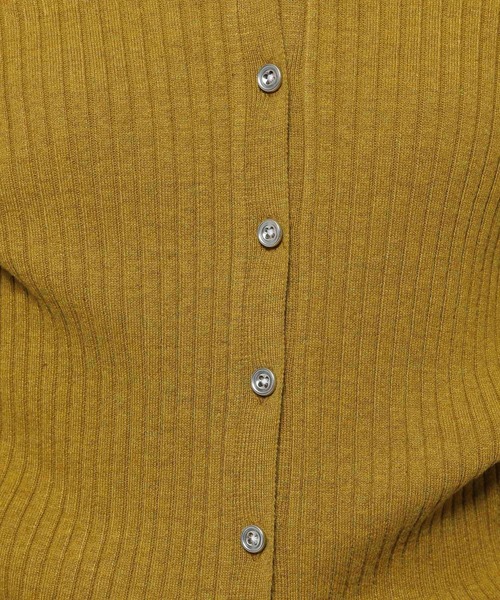 niko and...（ニコアンド）の「ソフトリブメランジポロカーディガン（カーディガン/ボレロ・レディース・マスタード/レッド/ブラウン・FREE）」の21枚目の写真