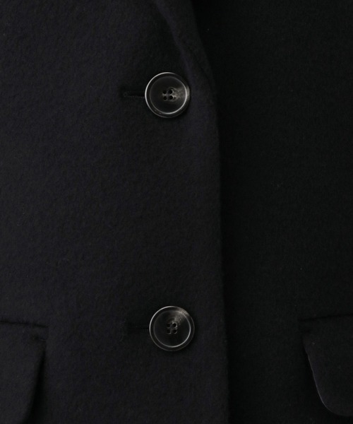 A part by（アパートバイ）の「スーパー140ブレンドジャケット（Tシャツ/カットソー・レディース・ベージュ/ブラック・FREE）」の4枚目の写真