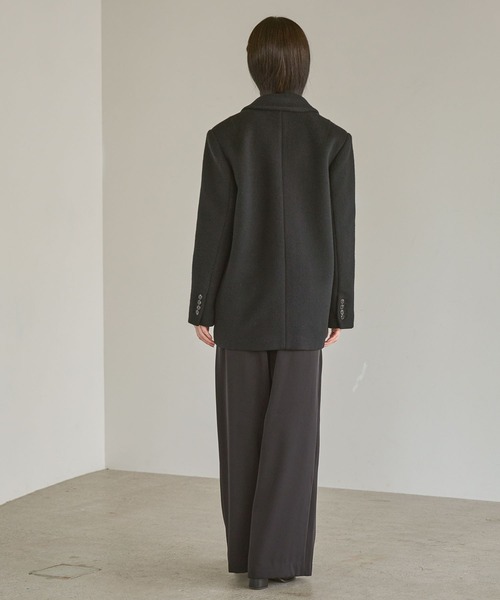 A part by（アパートバイ）の「スーパー140ブレンドジャケット（Tシャツ/カットソー・レディース・ベージュ/ブラック・FREE）」の19枚目の写真