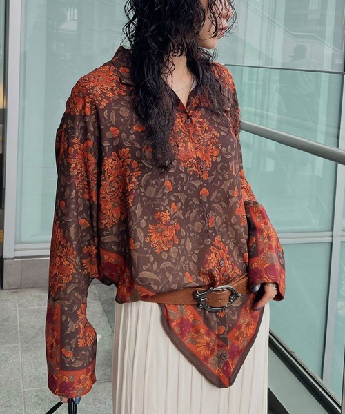 トップス DAQHNE SCARF SHIRT Ameri Ameri（アメリ）の「DAQHNE SCARF SHIRT（シャツ/ブラウス