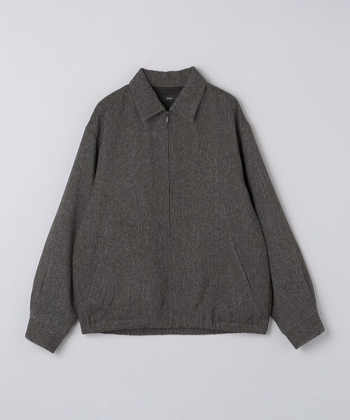 SHIPS(シップス)の「SHIPS:〈手洗い可能〉メランジ ジップ ブルゾン(ブルゾン・メンズ・ネイビー/ブラック/グレー系・SMALL/MEDIUM/LARGE/X-LARGE)」の2枚目の写真