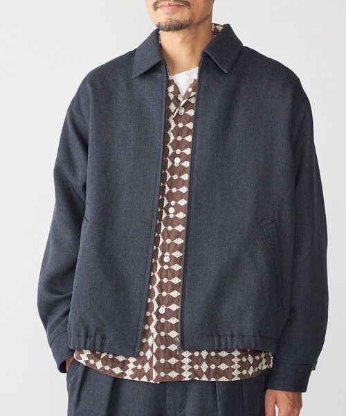 SHIPS(シップス)の「SHIPS:〈手洗い可能〉メランジ ジップ ブルゾン(ブルゾン・メンズ・ネイビー/ブラック/グレー系・SMALL/MEDIUM/LARGE/X-LARGE)」の3枚目の写真