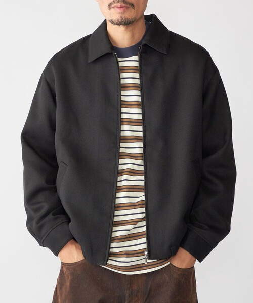 SHIPS（シップス）の「SHIPS:〈手洗い可能〉メランジ ジップ ブルゾン