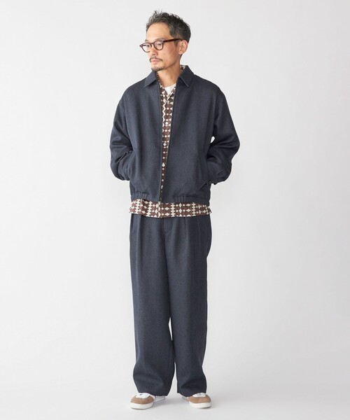 SHIPS(シップス)の「SHIPS:〈手洗い可能〉メランジ ジップ ブルゾン(ブルゾン・メンズ・ネイビー/ブラック/グレー系・SMALL/MEDIUM/LARGE/X-LARGE)」の4枚目の写真