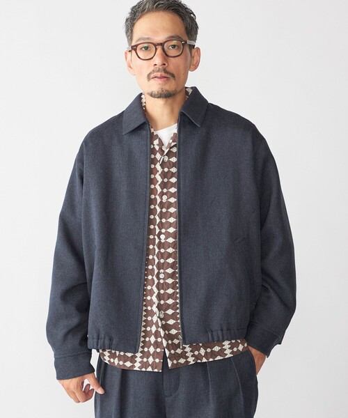 SHIPS(シップス)の「SHIPS:〈手洗い可能〉メランジ ジップ ブルゾン(ブルゾン・メンズ・ネイビー/ブラック/グレー系・SMALL/MEDIUM/LARGE/X-LARGE)」の6枚目の写真