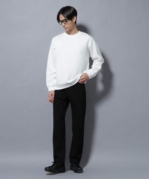 NANO universe（ナノユニバース）の「パネルダンボールプルオーバー 長袖(セットアップ可)（Tシャツ/カットソー・メンズ・チャコール/ブラック/グレー/オフホワイト・L/M/S）」の9枚目の写真