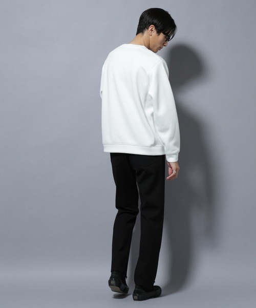 NANO universe（ナノユニバース）の「パネルダンボールプルオーバー 長袖(セットアップ可)（Tシャツ/カットソー・メンズ・チャコール/ブラック/グレー/オフホワイト・L/M/S）」の11枚目の写真